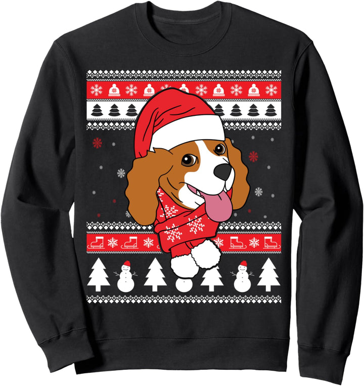 Cavalier King Charles Spaniel Hässliche Weihnachten Hund Sweatshirt