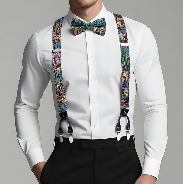Dubulle Herren-Krawatte mit Paisely-Blumenmuster, Seidenkrawatte für Herren, gestreift, Krawatte und