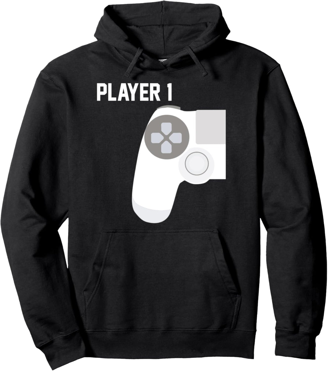 Player 1 Gamerin Zocken Konsole Video Game Spieler Zockerin Pullover Hoodie
