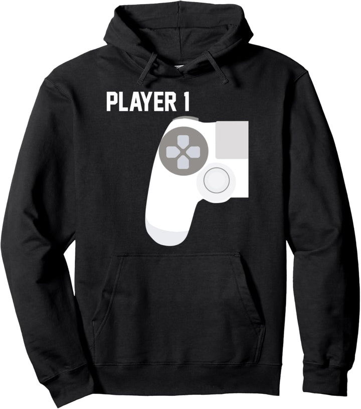 Player 1 Gamerin Zocken Konsole Video Game Spieler Zockerin Pullover Hoodie