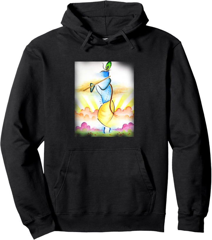 Divine Sunrise Krishna Pullover Hoodie