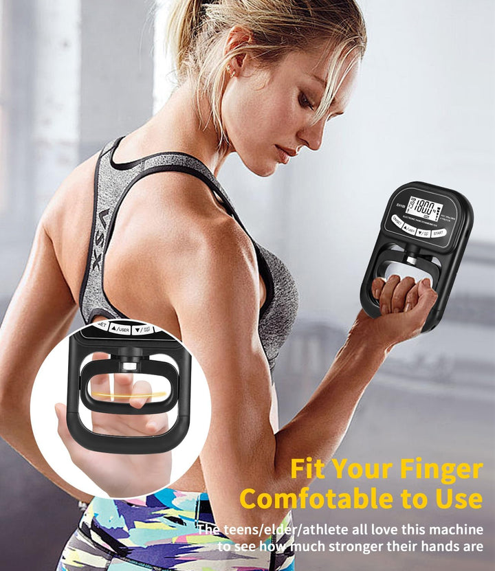 Digitaler Handkraftmessgerät,180 kg Griffkrafttrainer,Hand Dynamometer Grip Strength Trainer,Verstel