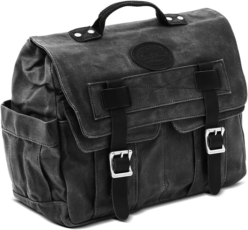 Motorrad Satteltasche Canvas mit Innentasche CV1 Seitentasche schwarz