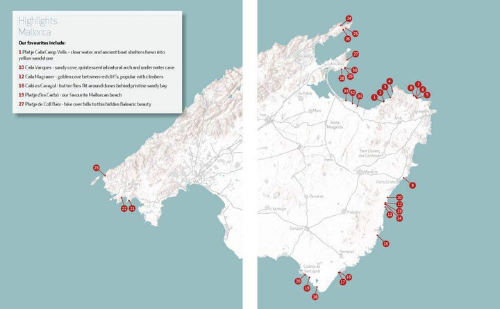 Hidden Beaches Spain: 450 Secret Coast and Island Beaches to Walk, Swim & Explore, Taschenbuch