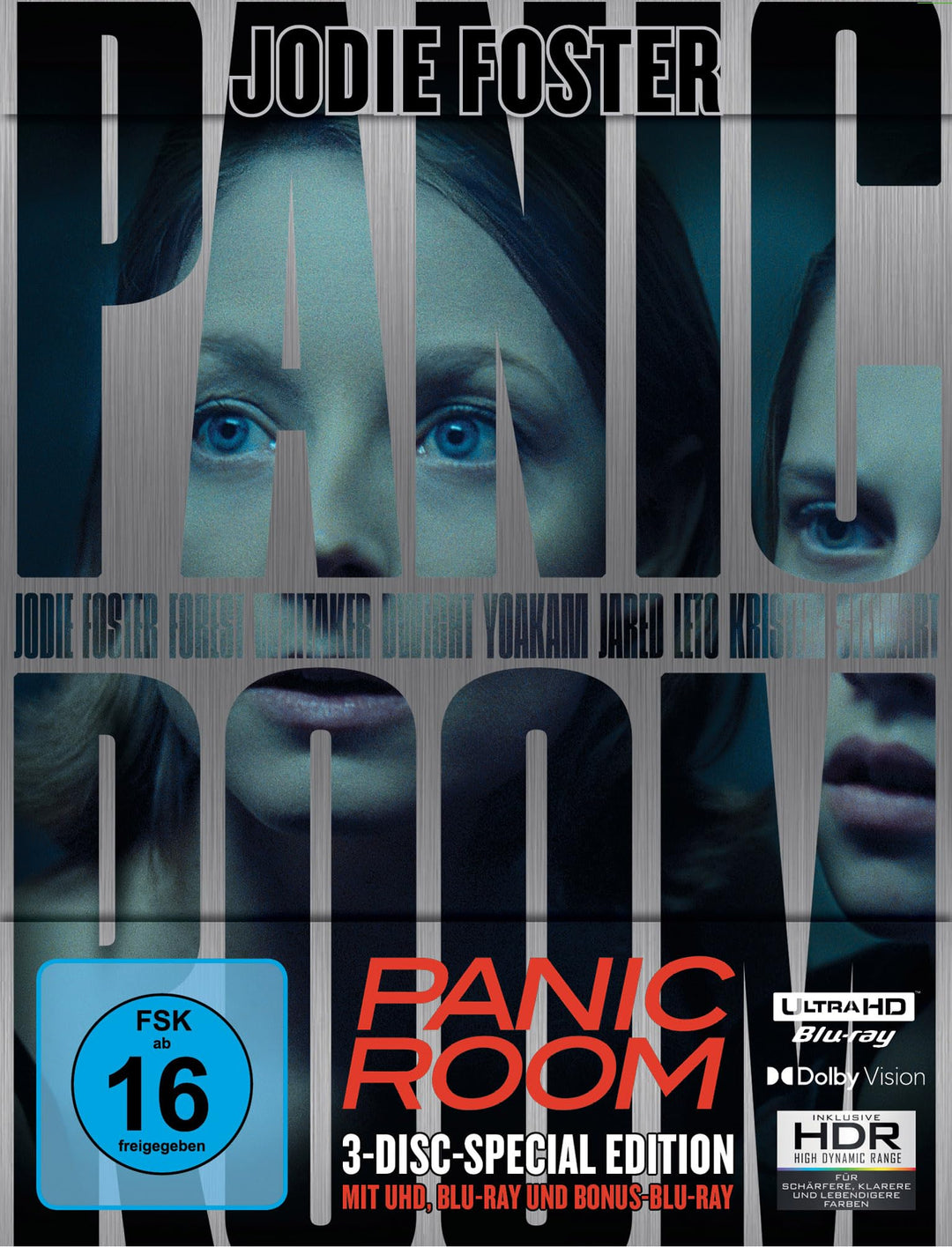 Panic Room (Steelbook, 4K-UHD+2 Blu-rays), 4K