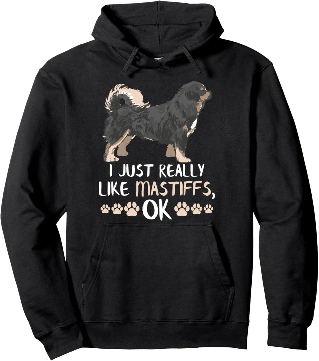 I Just Really Like English Mastiff Dog Gifts Italian Mastiff Pullover Hoodie