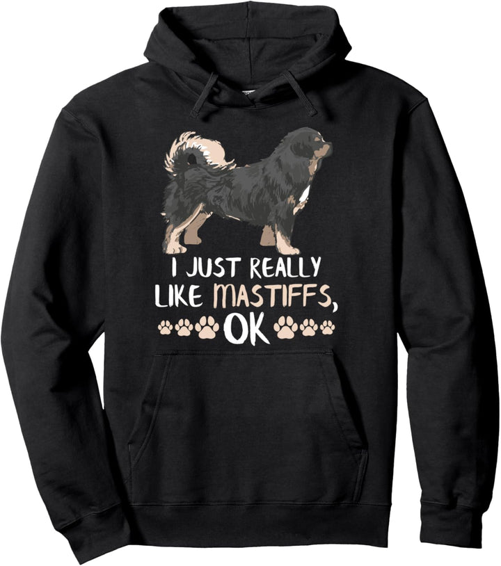 I Just Really Like English Mastiff Dog Gifts Italian Mastiff Pullover Hoodie