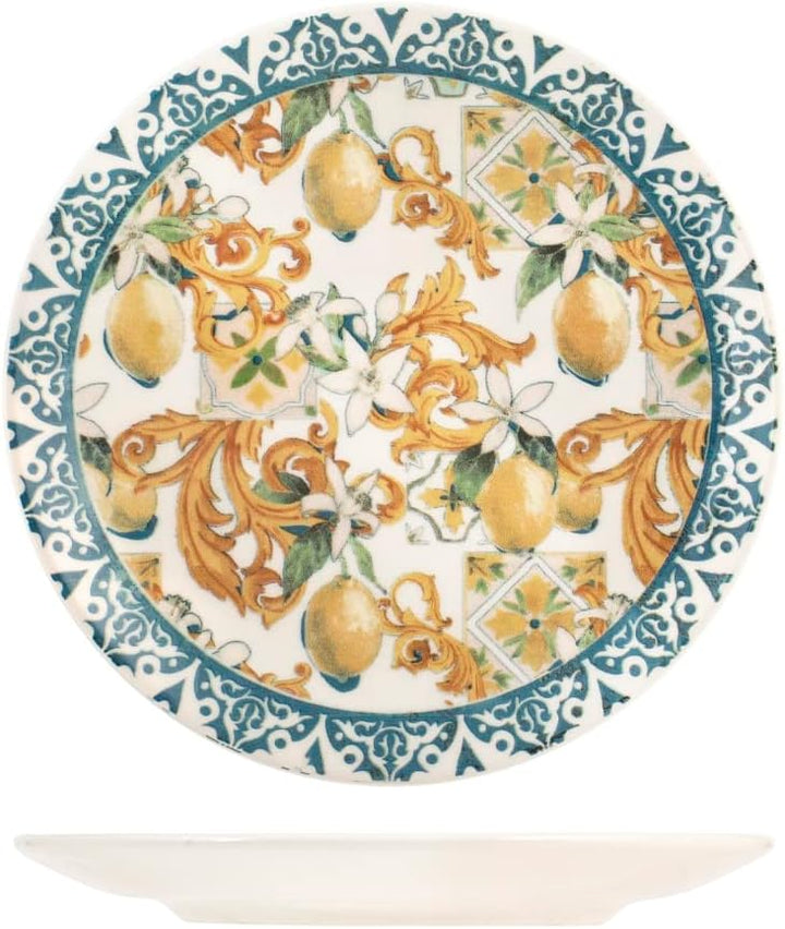 H&h servizio tavola 18 pezzi sicily in stoneware decorato