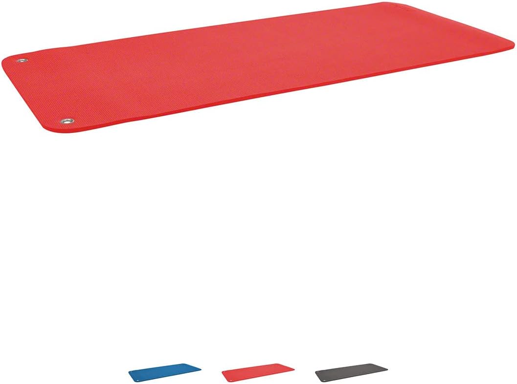 Sport-Tec Gymnastikmatte inkl. Ösen, LxBxH 140x60x1 cm Rot, Rot