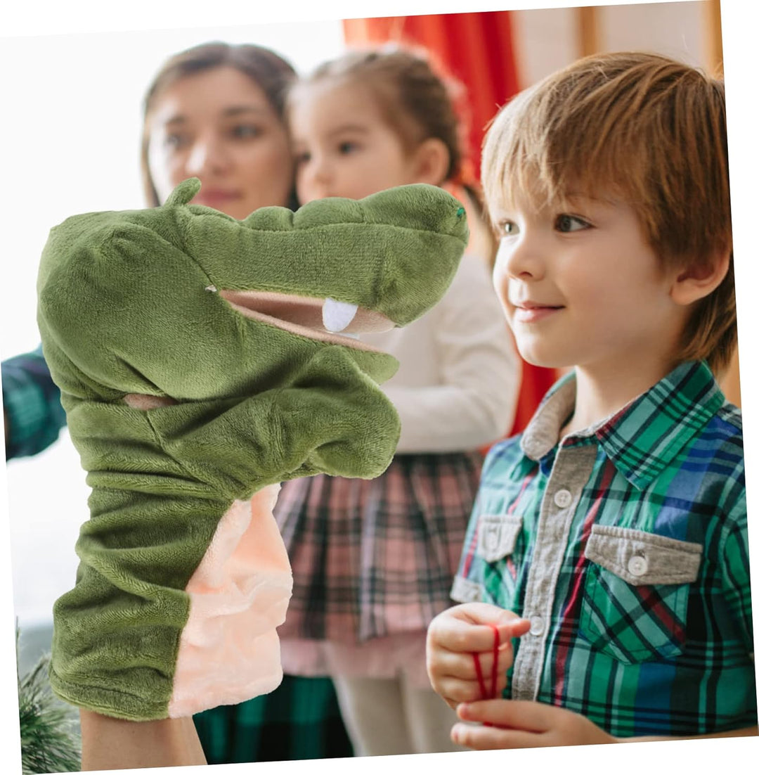 SUPVOX Krokodil Handpuppe mit Offenem Mund Interaktives Pädagogisches Tier Handspielzeug für Fördert