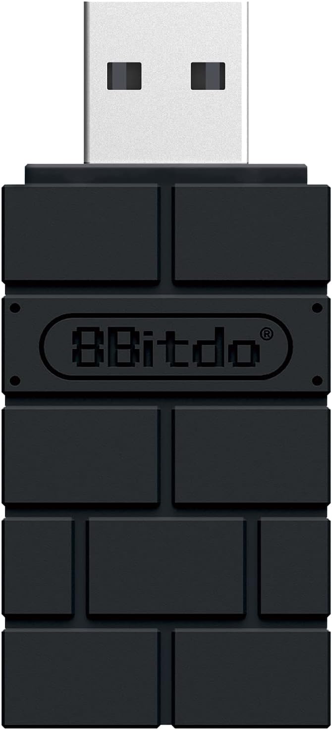 8BitDo: Wireless USB Adapter 2 - Black (PS4/PS5/PC/Switch/Xbox Series S/X/Xbox One/Wii)