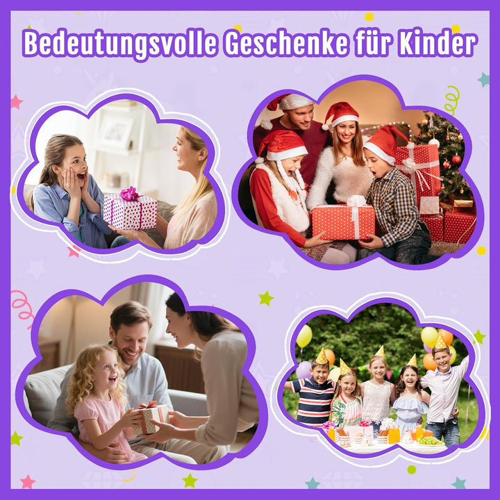 Kinderkamera mit 32GB Speicherkarte & 1080P HD – Selfie Kamera für Mädchen & Jungen ab 3 Jahren, Dig