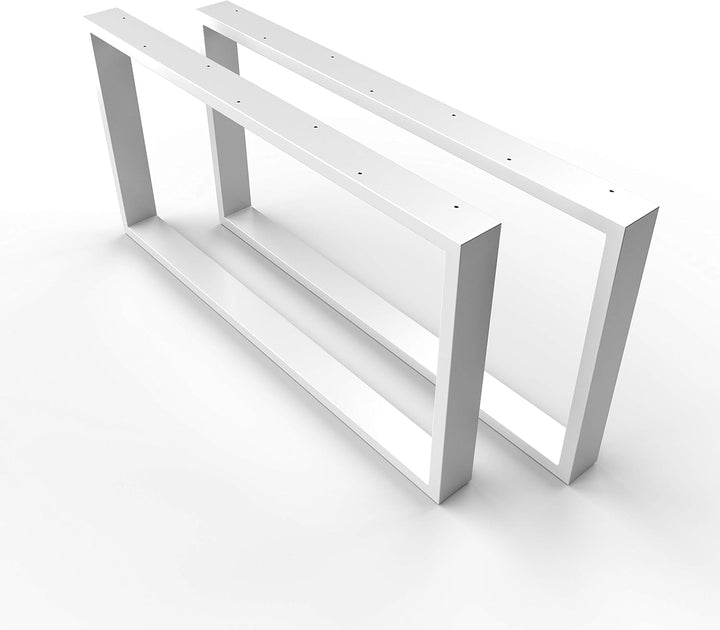 sossai® Couchtischkufen aus Stahl (pulverbeschichtet) | CKK1 | Farbe: Weiss | Breite 65 cm x Höhe 40
