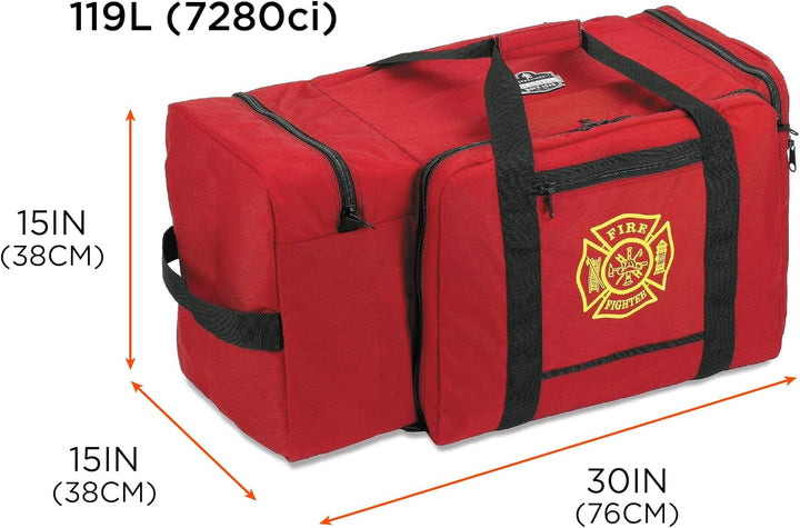 Ergodyne Arsenal 5005P Grosse Feuerwehr-Rettungs-Tasche aus Polyester mit Schultergurt und Helmtasch
