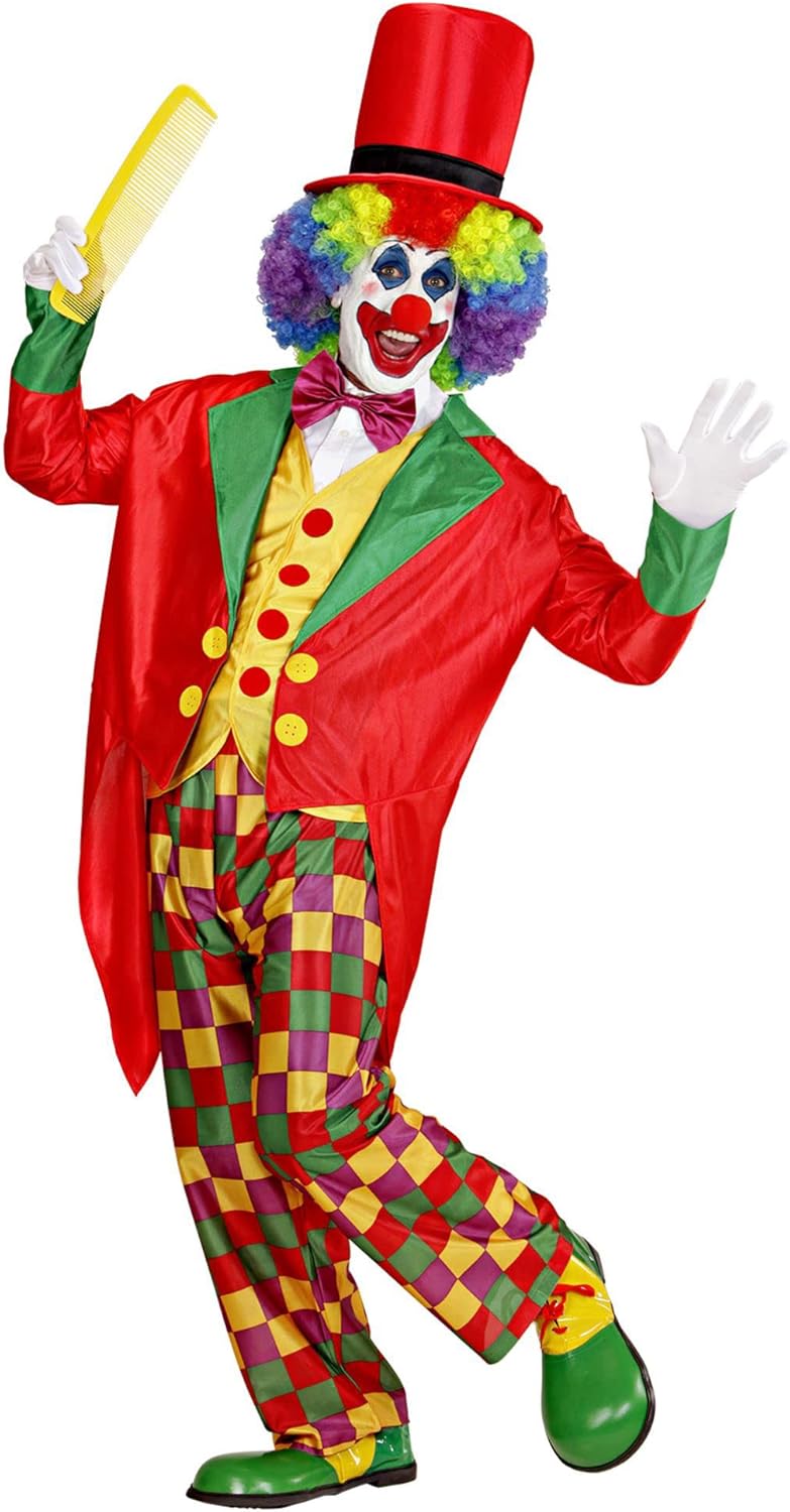 "CLOWN" (tailcoat, vest, bow tie, pants, hat) - (M), M