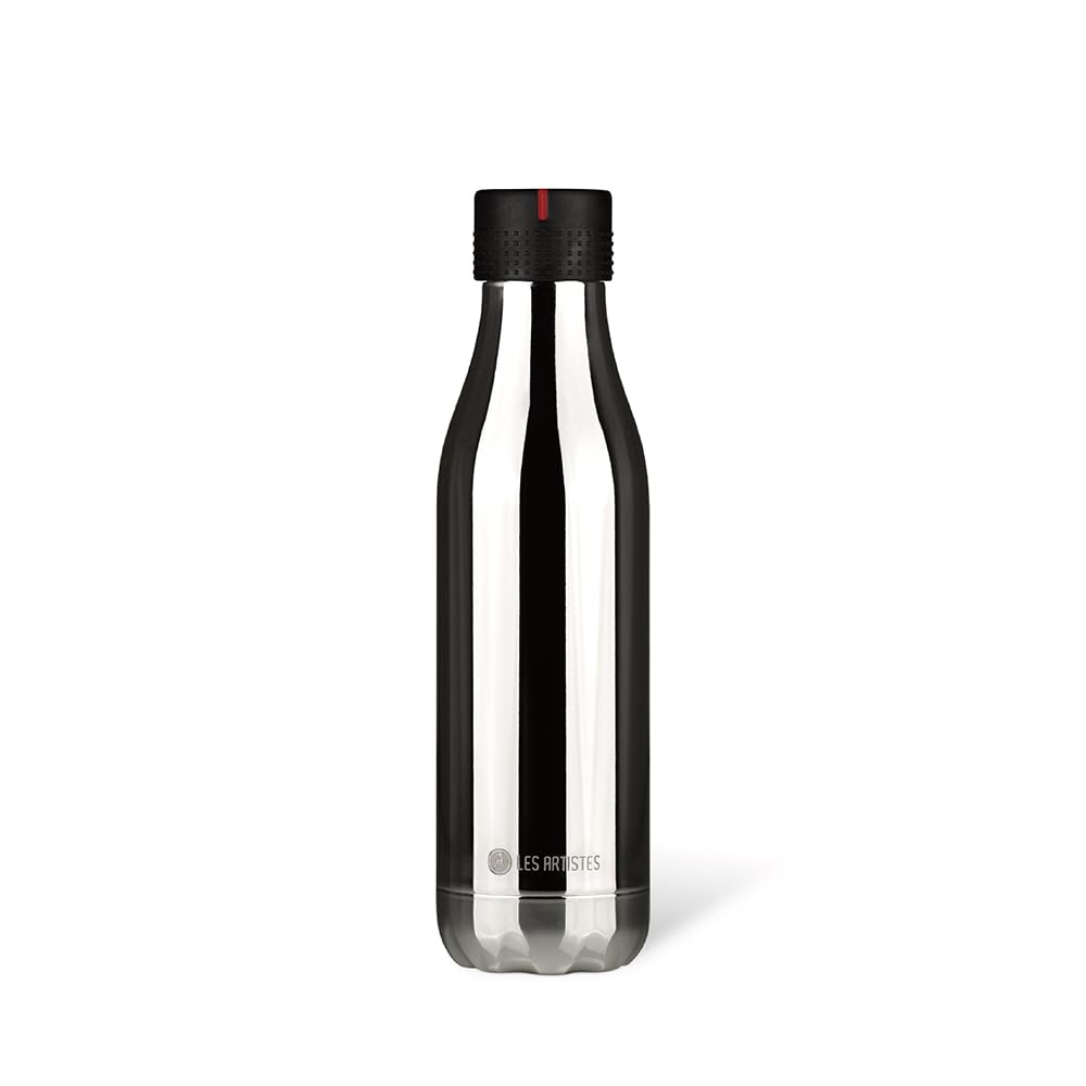 Les Artistes Paris Bottle Up Trinkflasche, Edelstahl, Argent, 7.05 cm