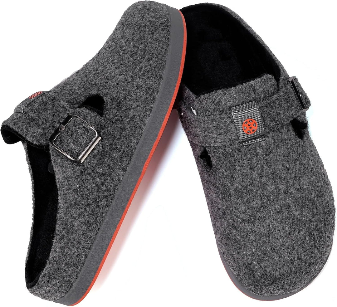 Sisttke Hausschuhe Damen Filzpantoffeln Herren Pantoffeln | Geschlossen,Bequem,Wechselfussbett,Winte