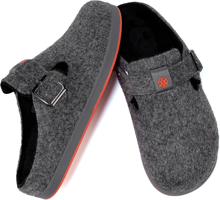 Sisttke Hausschuhe Damen Filzpantoffeln Herren Pantoffeln | Geschlossen,Bequem,Wechselfussbett,Winte
