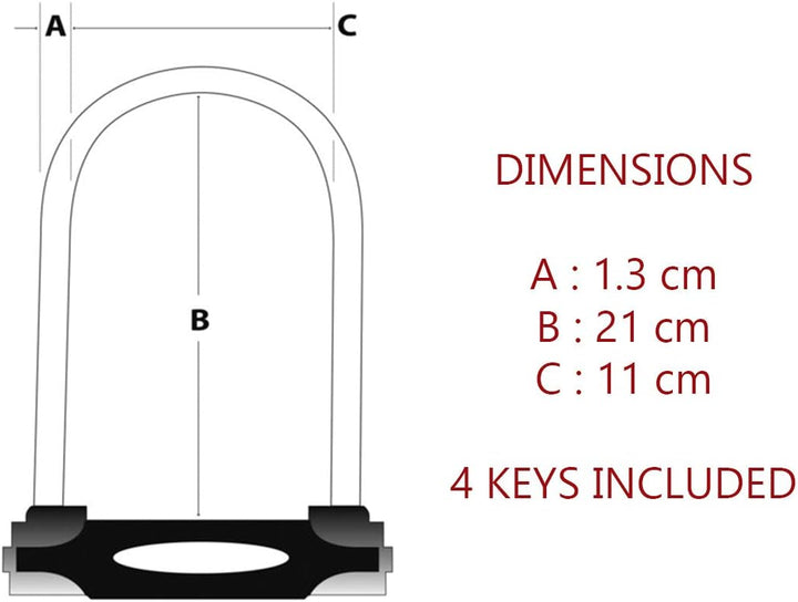 MASTER LOCK Bügelschloss [Schlüsselschloss] [mit Halterung] [Zertifiziertes Fahrrad Schloss - Secure