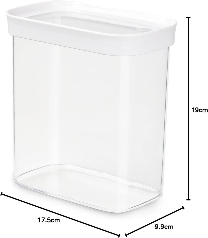 EMSA 513558 Optima Trockenvorratsdose | 1,60 L | Hochformat Rechteckig | Frische-Dichtung | Storage-