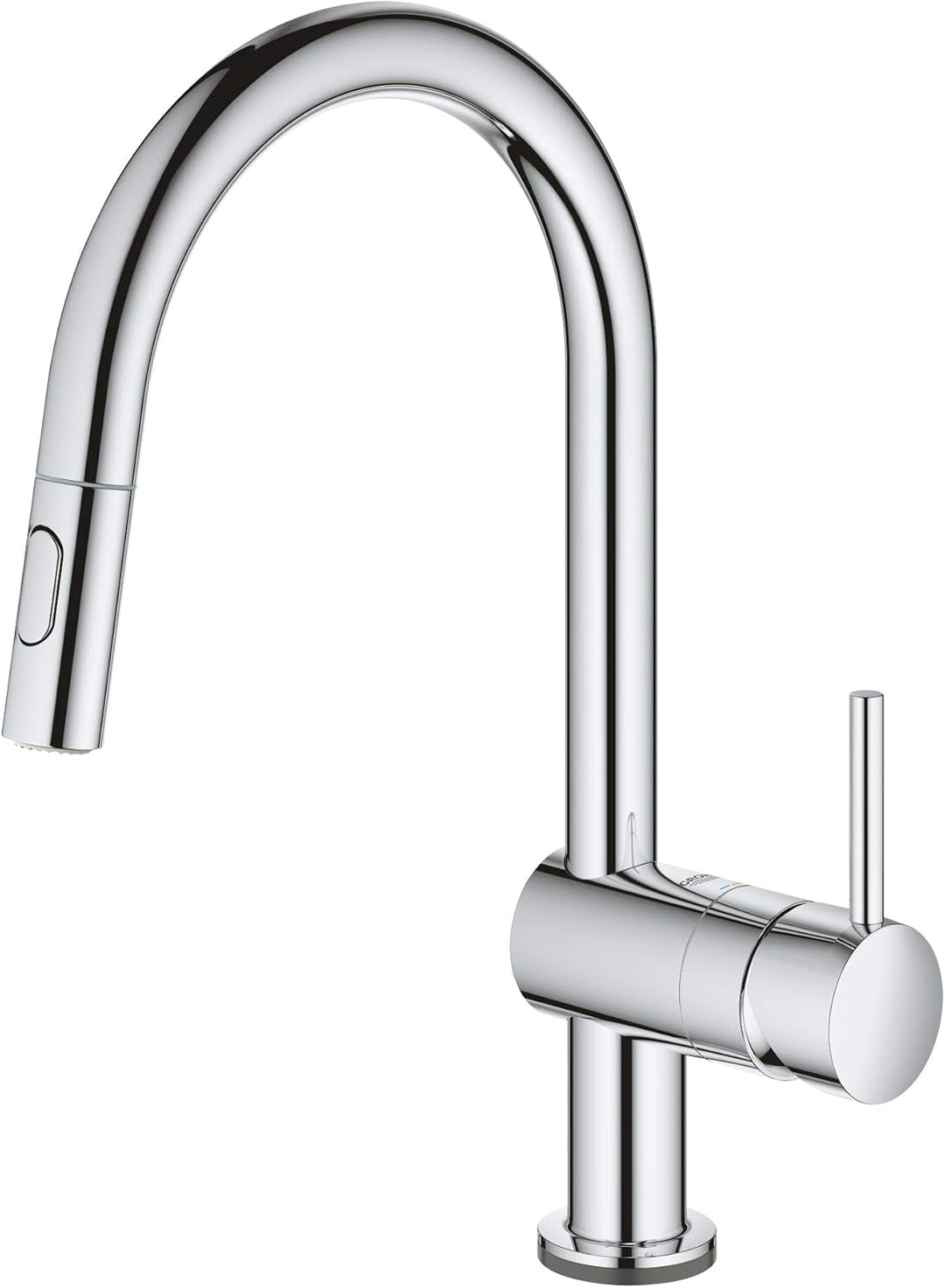 GROHE Minta Touch - Elektronische Einhand- Spültischarmatur (C- Auslauf, herausziehbare Duale- Spülb