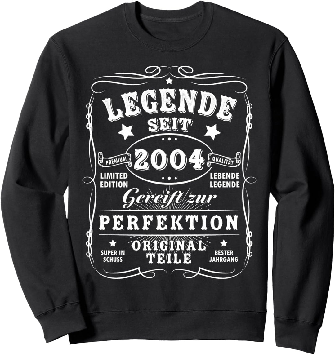 2004 Geburtstag Mann 18 Jahre Deko Lustig 18er 18 Geburtstag Sweatshirt