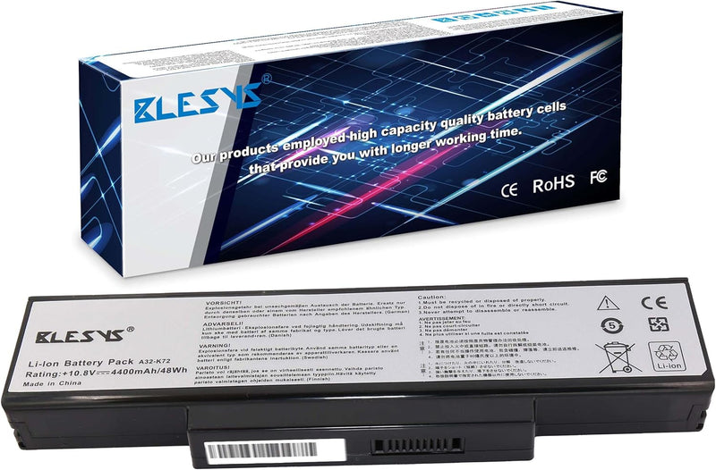 BLESYS A32-K72 A32-N71 Laptop Akku für ASUS A73 A72J X77J X77JV A72 X72 K73 K72 X72J X72JR X72D N73