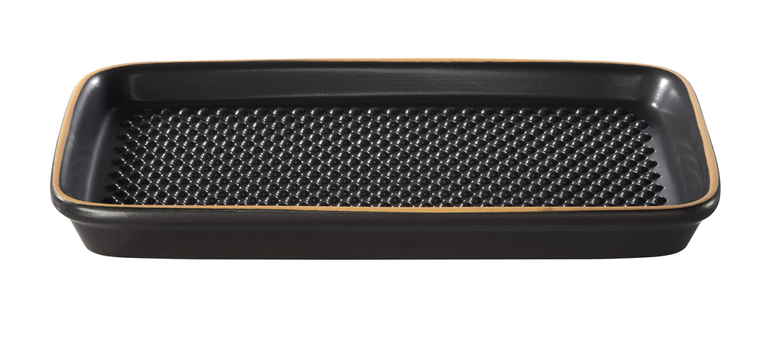 Römertopf BBQ Plancha mit Noppen Black Edition 33x 32cm mit Grillnoppen, mit Grillnoppen