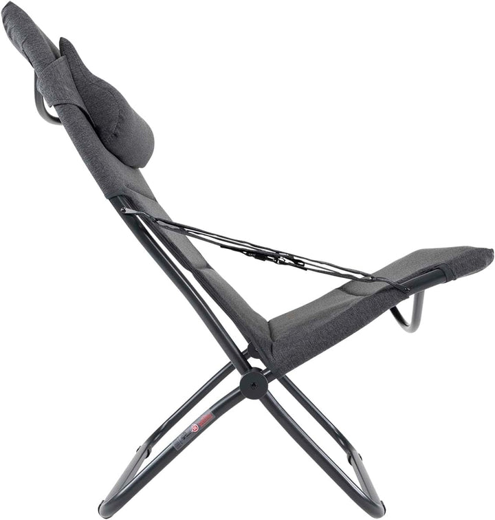 Crespo Campingstuhl AP263 Tex Supreme Garten Liege Stuhl Lounger Klappstuhl Alu Multi, Multi