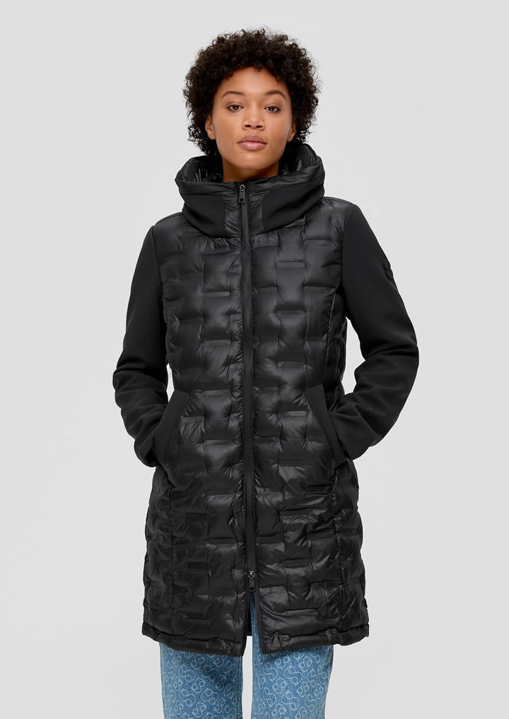 s.Oliver Damen Mantel Langarm 34 Schwarz, 34 Schwarz