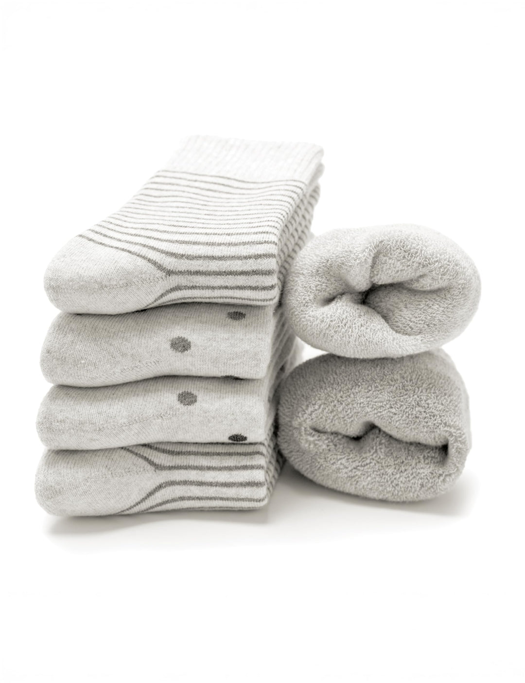 Occulto Damen Warme Thermosocken 6er Pack (Modell: Smilla) 35-38 Grau-punkte, 35-38 Grau-punkte