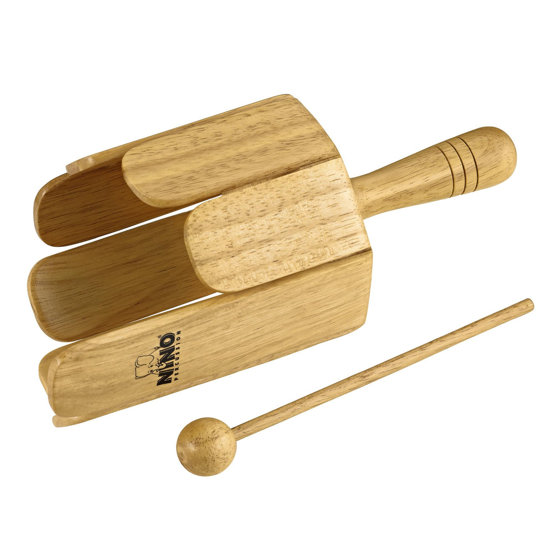 Nino Percussion Wood Stirring Drum - Grosses Musikinstrument für Kinder ab 4 Jahren - Inklusive Holz