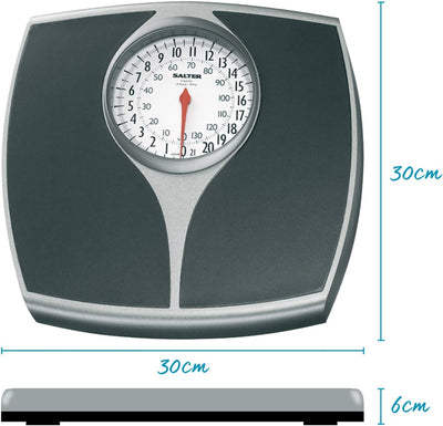 Salter 148 BKSVDR Mechanische Badzimmerwaage - Analog Personenaage, 136kg Max Kapazität, Leicht Lesb