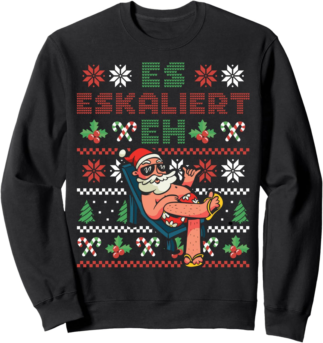 Weihnachtsmann Es Eskaliert Eh Santa Claus Party Christmas Sweatshirt