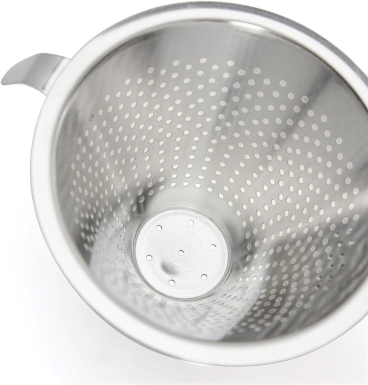 De Buyer - 3350.10 - Küchenspitzsieb chineser - perforierung 1,5 mm - 10cm, Silber Diamètre 10 cm, D