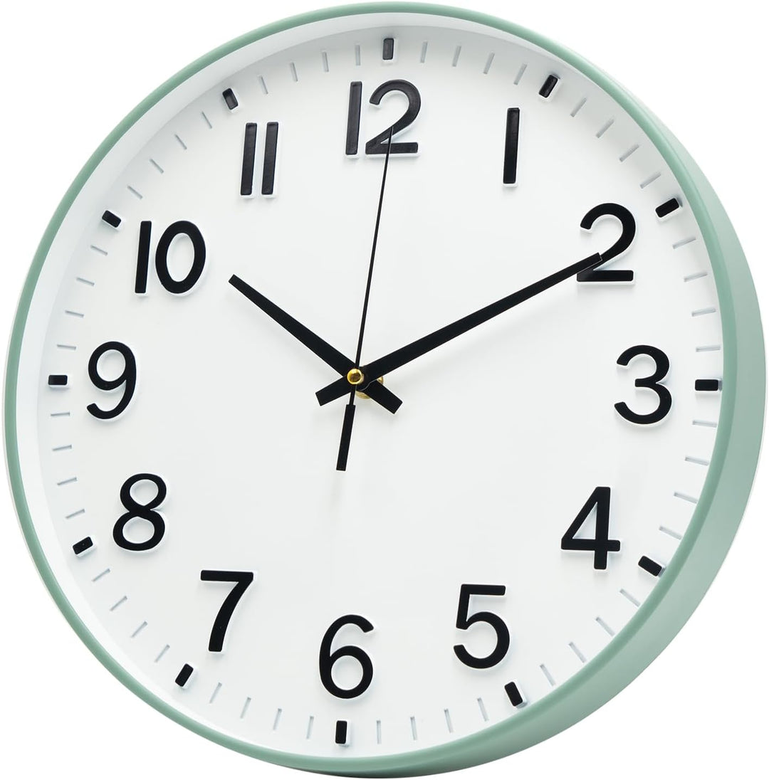 HZDHCLH 30cm Lautlos Wanduhr Schleichende Sekunde mit Arabisch Ziffer ohne Ticken für Dekoration Woh