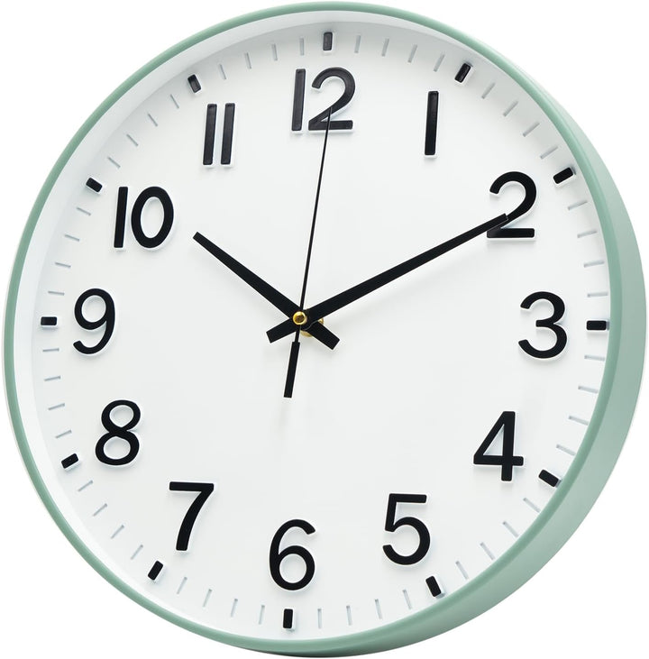 HZDHCLH 30cm Lautlos Wanduhr Schleichende Sekunde mit Arabisch Ziffer ohne Ticken für Dekoration Woh