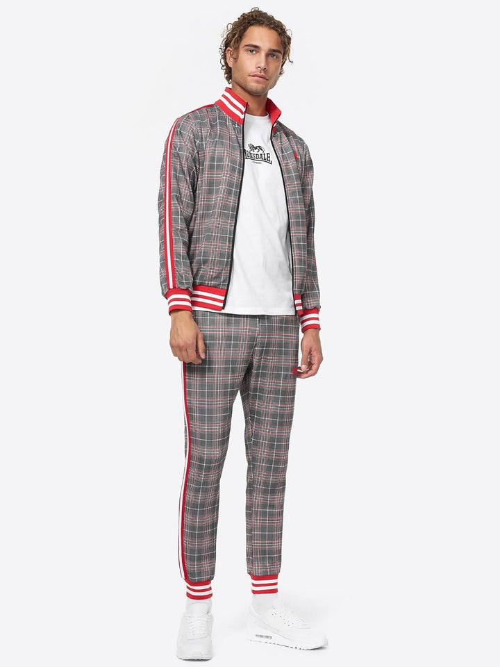 Lonsdale Herren Glatrigill Trainingsanzug XL blanco, Schwarz, rojo, XL blanco, Schwarz, rojo