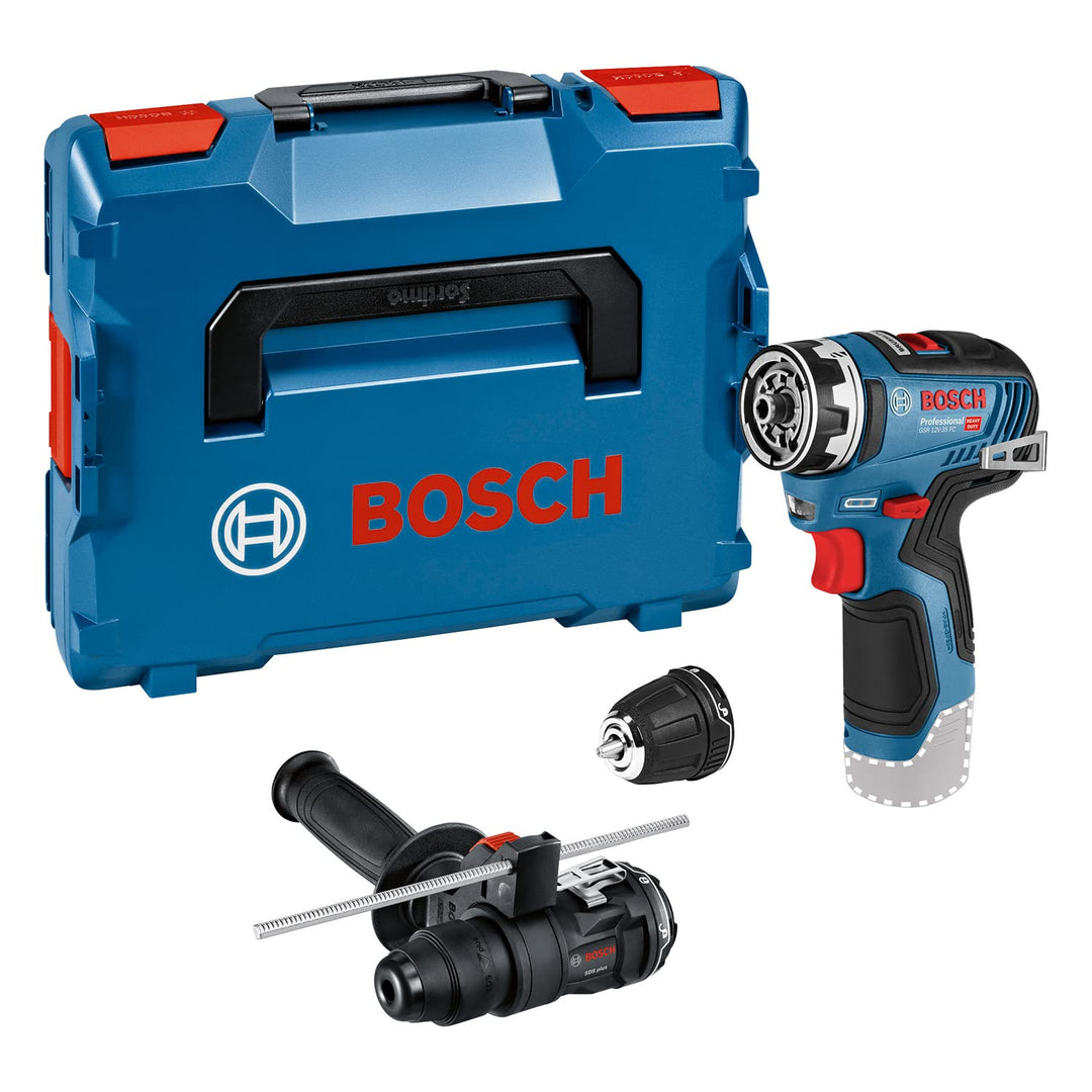 Bosch Professional 12V System Akku-Bohrschrauber GSR 12V-35 FC - FlexiClick System (inkl. 2x FlexiCl