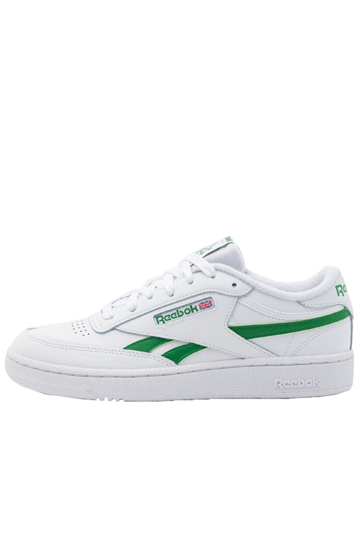 Reebok Unisex Club C Revenge Sneaker, Ftwwht Glegrn Ftwwht