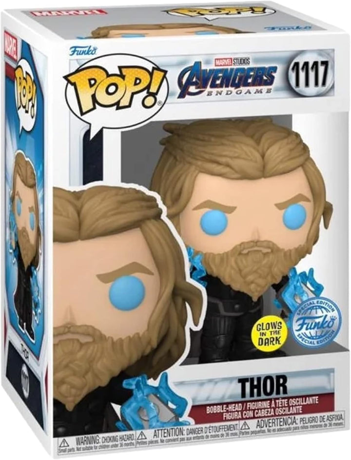 pop Funko Marvel Avengers Endgame - Thor* (with Thunder) (Glows in The Dark) (Special Edition) #1117