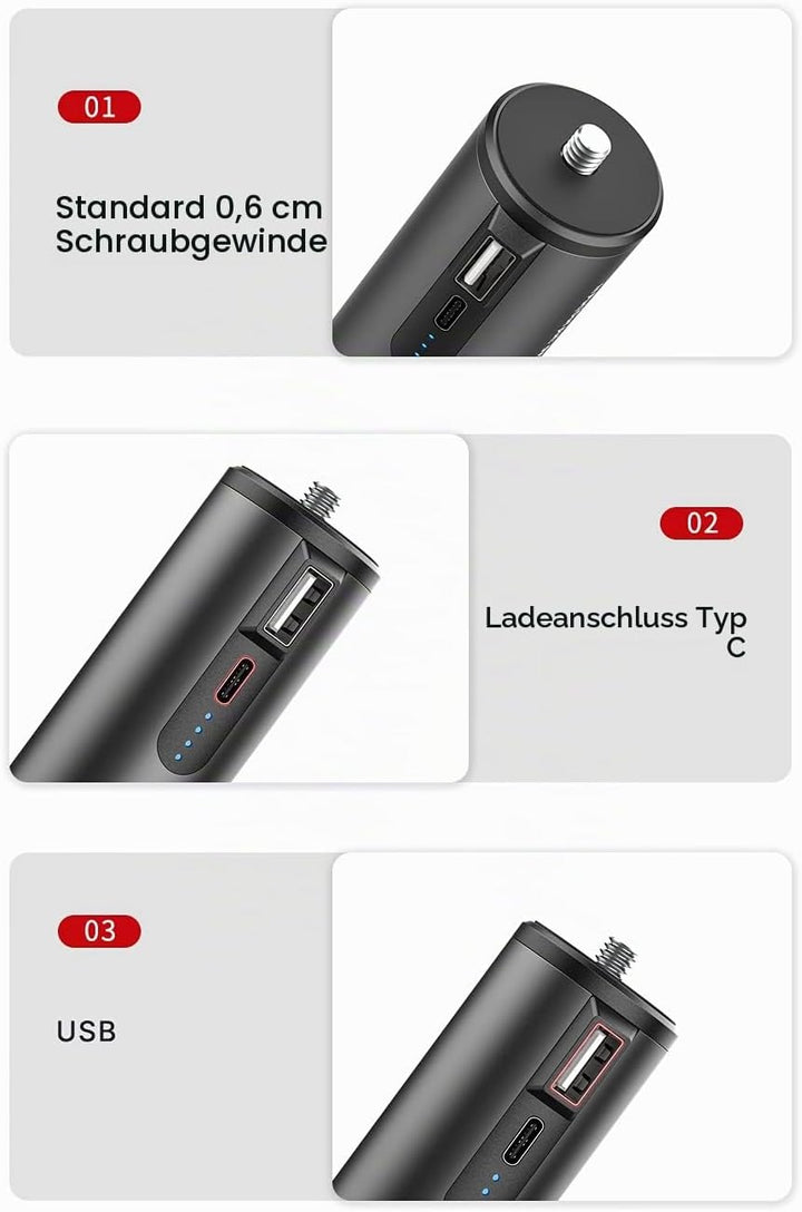 Ulanzi BG-4 Power Bank Griff mit Stativ - 5000 mAh