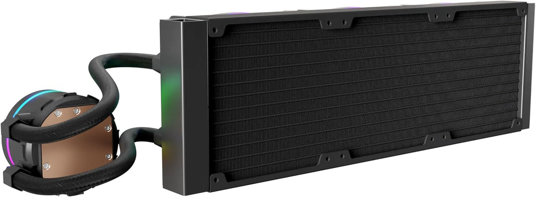 Nfortec - ATRIA X Liquid CPU Cooling ARGB 360mm, Infinity Mirror 360 Grad drehbar, 3x 120mm PWM ARGB