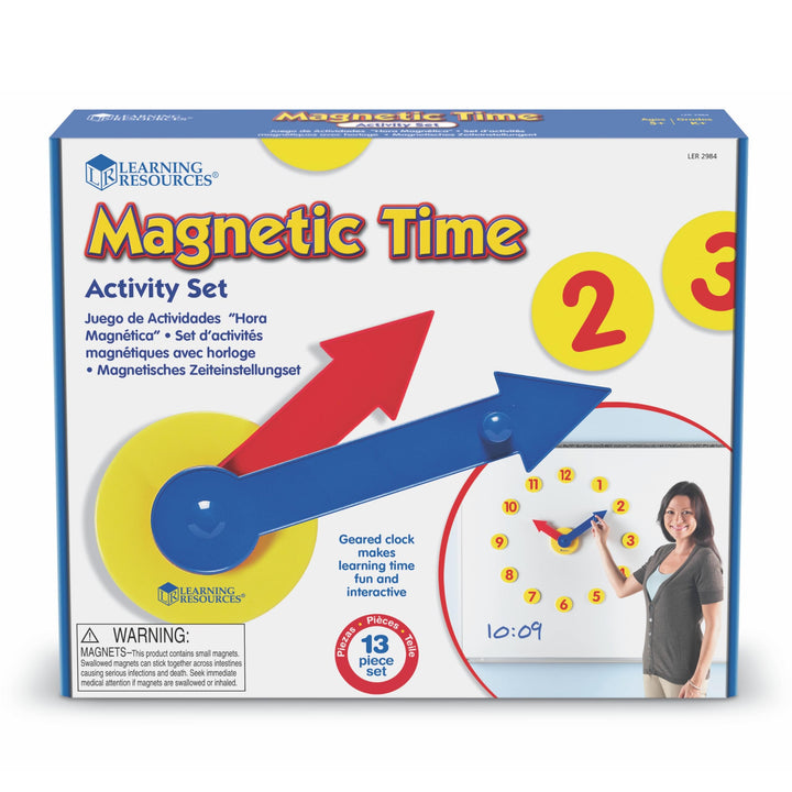 Learning Resources Magnetisches Uhrenset mit Zahnrad