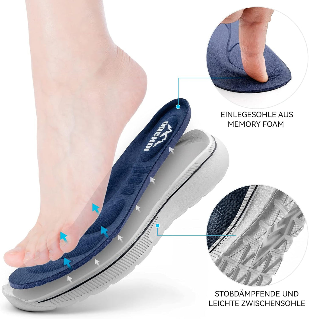 ODCKOI Sneaker Herren Ohne Schnuersenkel Slip-on Schuhe Mesh Atmungsaktiv Leicht Laufschuhe Sportsch