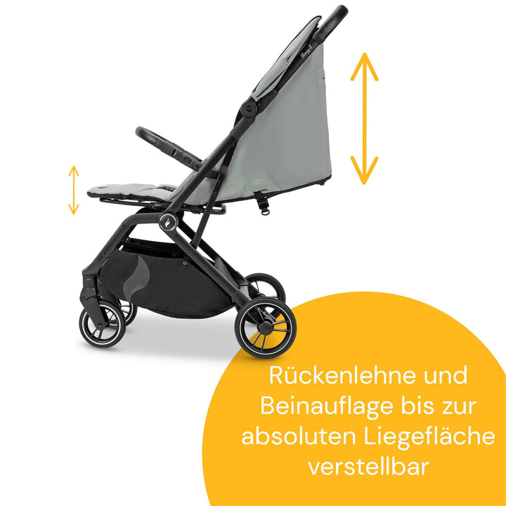 Osann Boogy 2 Kinderwagen Buggy mit Liegefunktion ab Geburt bis 22 kg - Reisebuggy inklusive Regenve