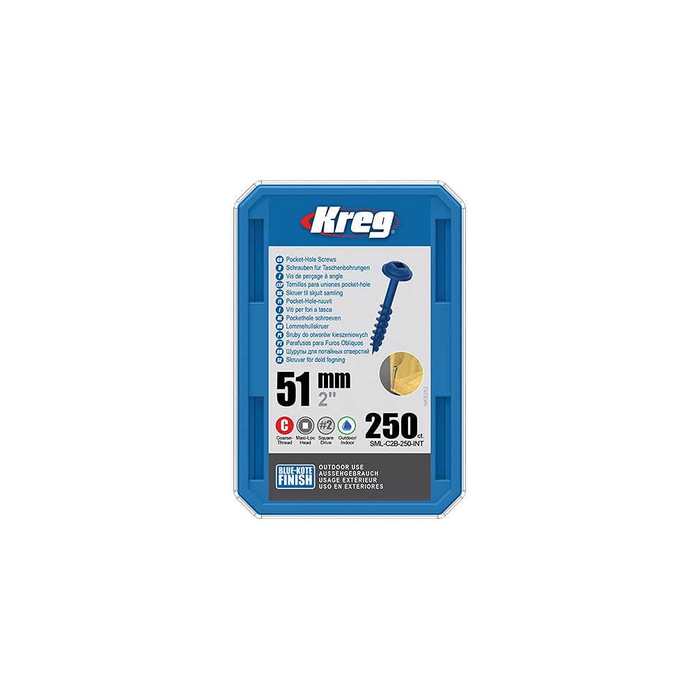 Kreg Blue-Kote Taschenlochschrauben, 51 mm