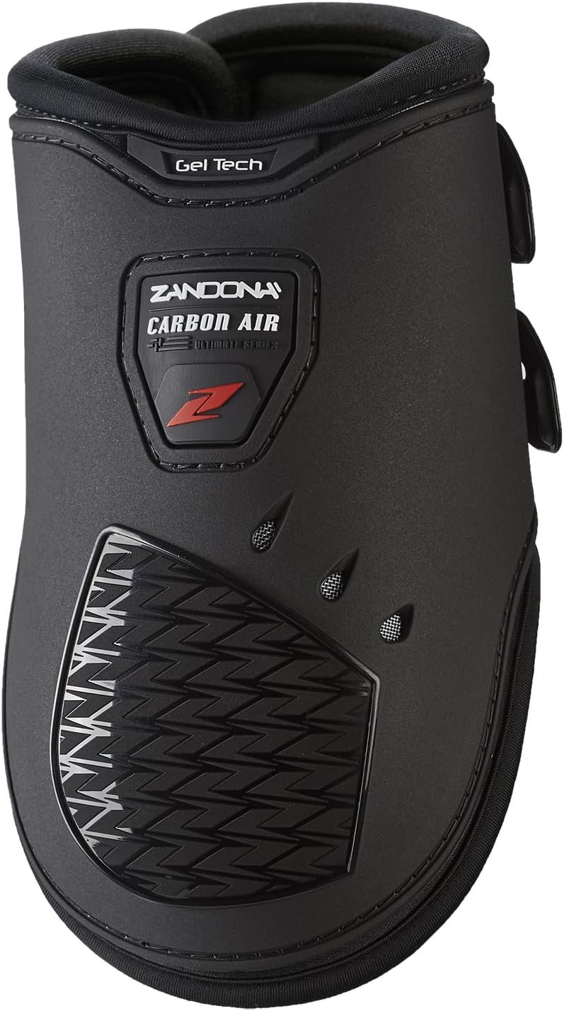 Zandonà Carbon Air Fetlock-Protektoren für Pferde, kein Geschlecht. S Schwarz, S Schwarz