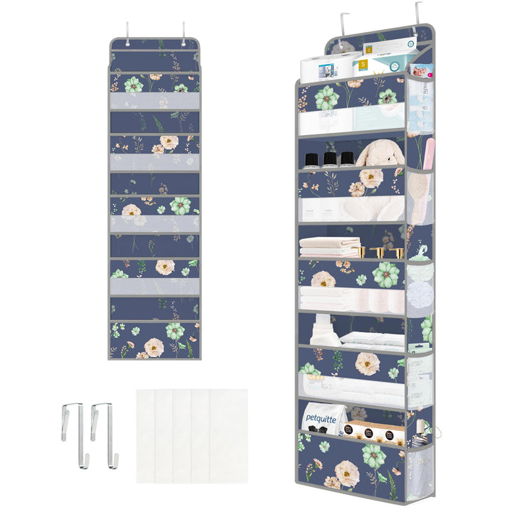 Clastyle Blumen Tür Hängeaufbewahrung Blätter Hängeorganizer für Camping Bad Schrank Schlafzimmer Mä