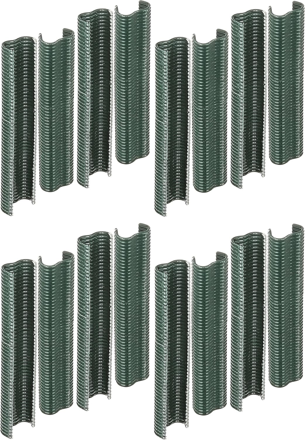 Alberts 531195 Drahtklammer | zinkphosphatiert, grün kunststoffbeschichtet | Breite 22 mm | 800er Se